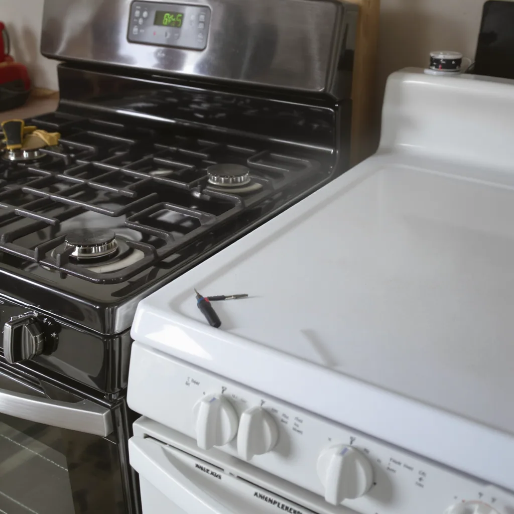 Gas and electric oven range repair checklist with safety tools and diagnostic steps